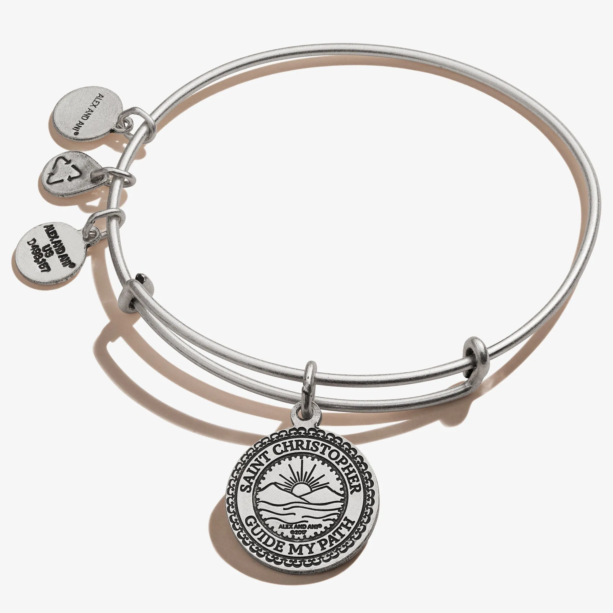 Saint Christopher Charm Bangle