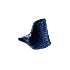 Satin Pleated Bracelet Shell Blue Marine SH-MAR