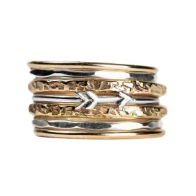 Set of 7 Arrow Stacking Rings