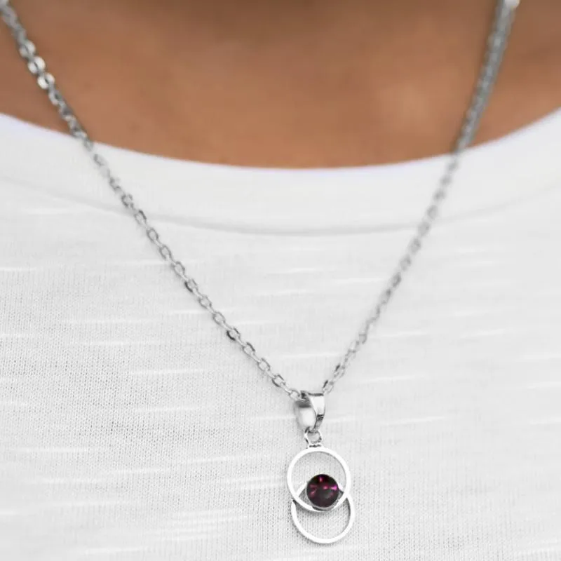 She's a Lady Purple Gem Necklace