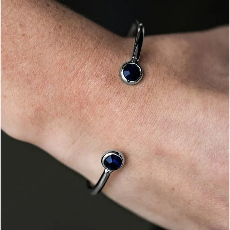 SHINE All Shine Blue Gem Skinny Cuff Bracelet