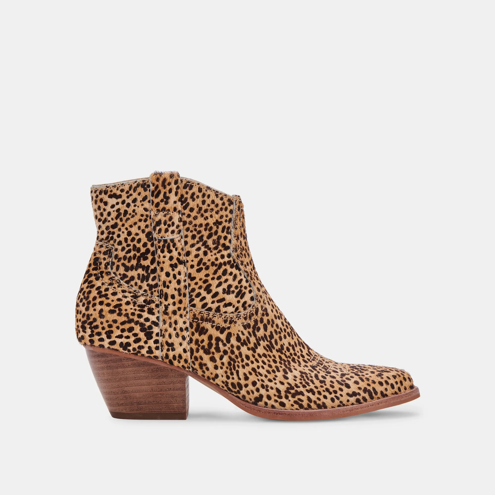 SILMA BOOTIES LEOPARD CALF HAIR