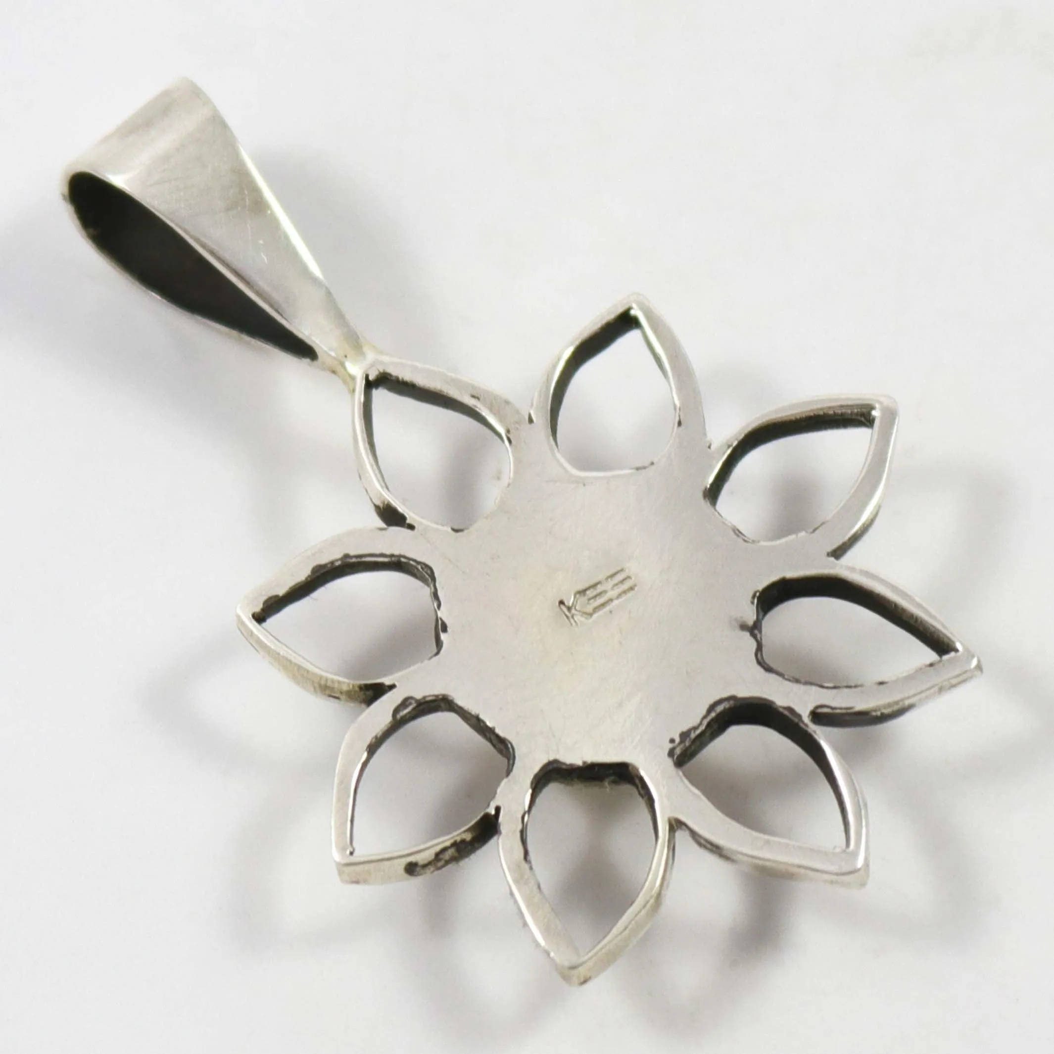 Silver Sunflower Pendant