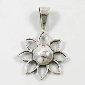 Silver Sunflower Pendant