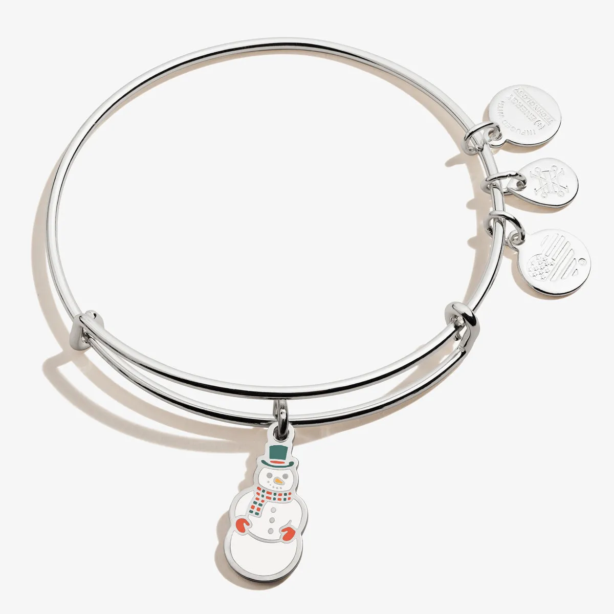 Snowman Charm Bangle Bracelet