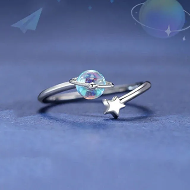 Space Exploration Couple Rings