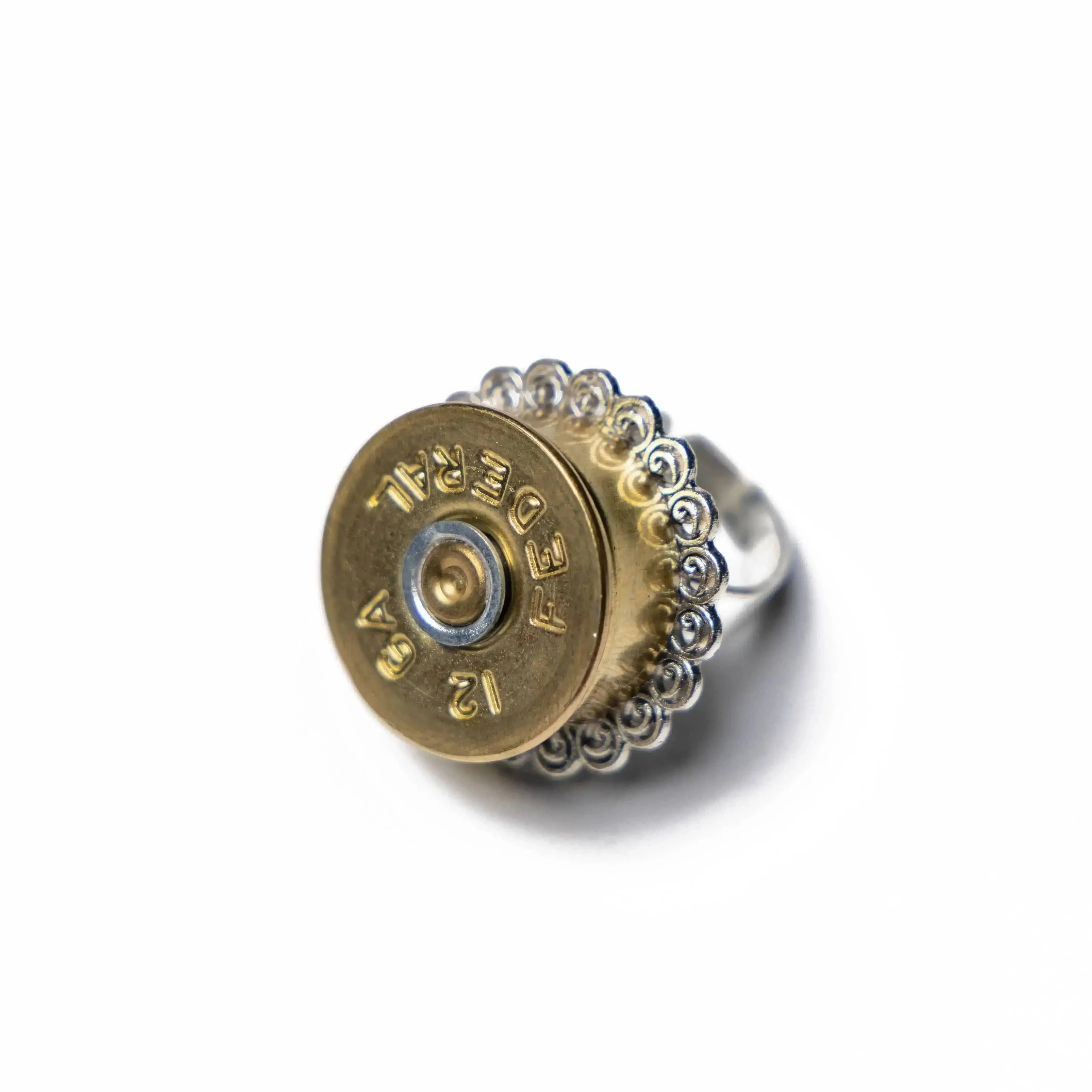 Steampunk 12 gauge rings