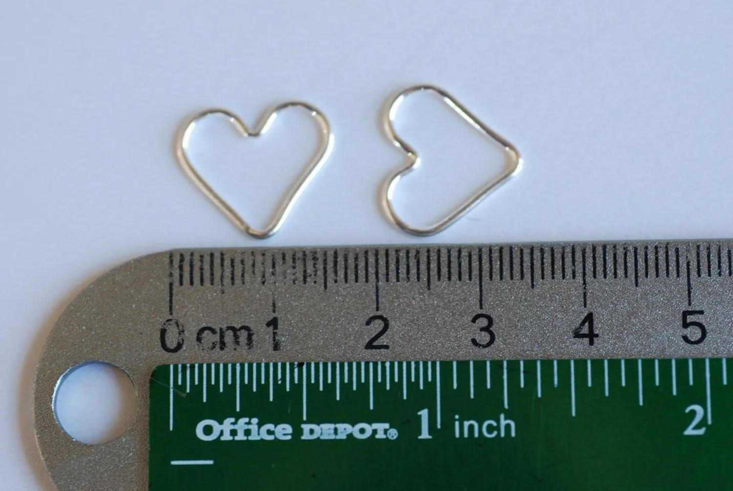 Sterling Silver Wholesale Open Wire Heart, Silver Heart Connector Link Spacer, Heart Charms, Jewelry Findings, Heart Link, Heart Jump Rings