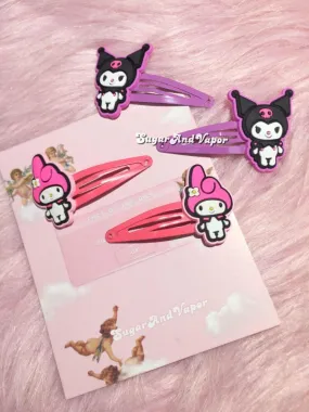 Sweet Devil Hair Clips