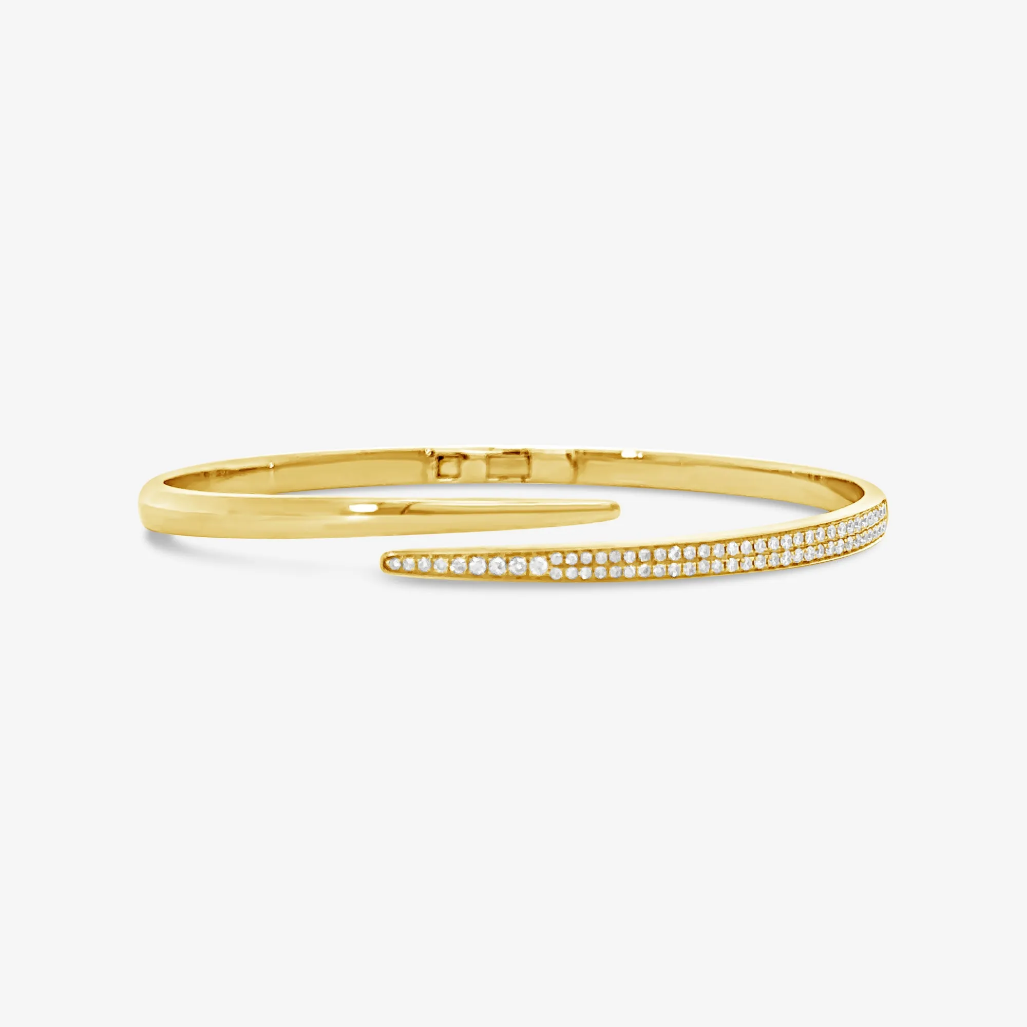 Talon Diamond Bypass Bangle Bracelet