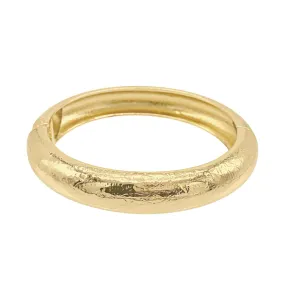 Texturized Gold Bangle