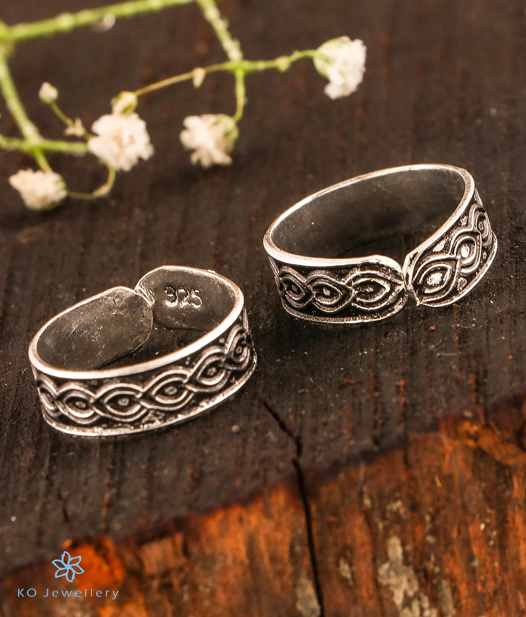 The Ziya Silver Toe-Rings