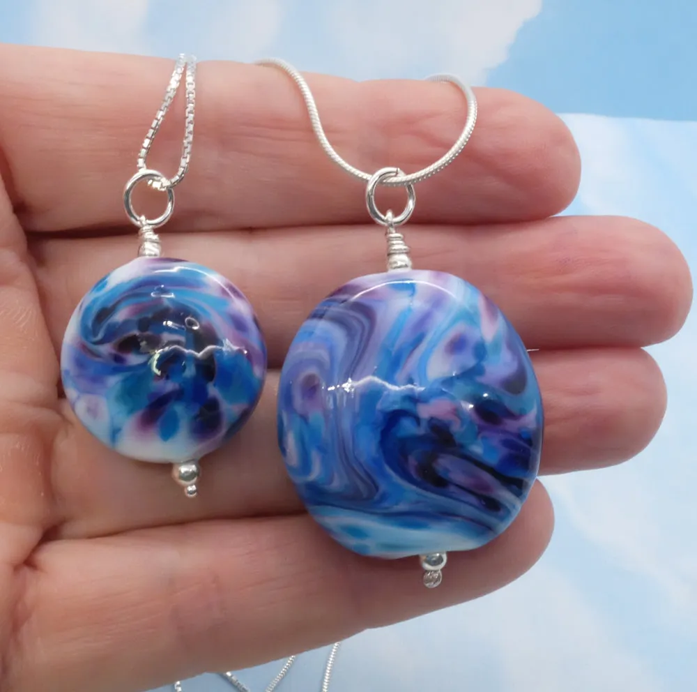 Twilight Swirls pendant