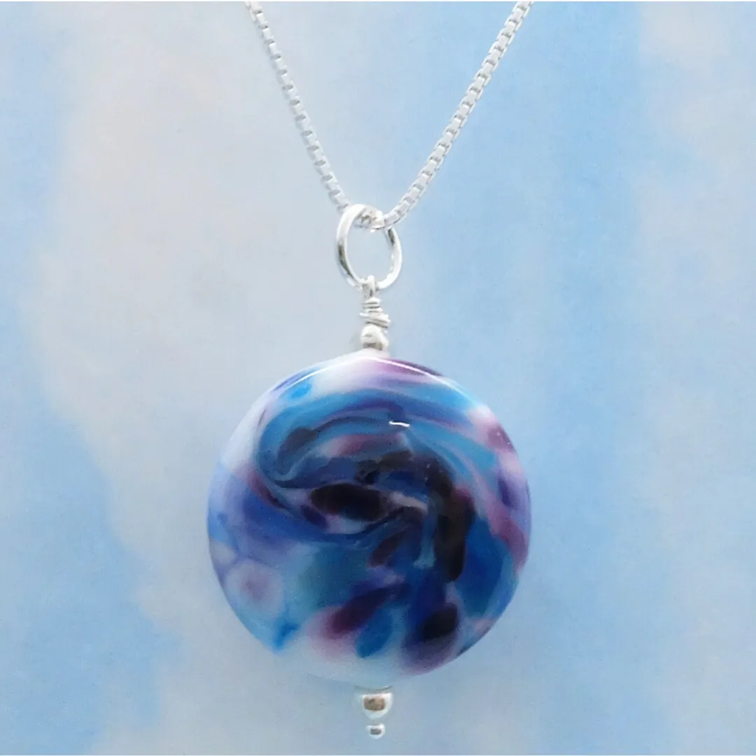 Twilight Swirls pendant