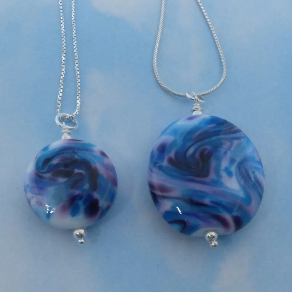 Twilight Swirls pendant