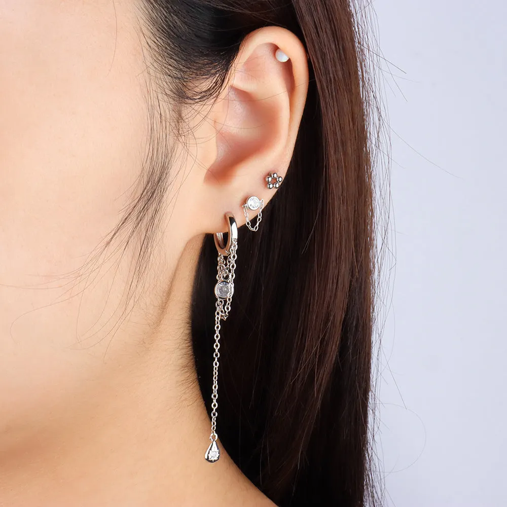 Water Drop Chain Earrings